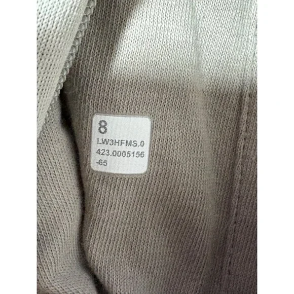 Lululemon Quilted Bomber Zip-Up Jacket Gray Size 8 Cotton-Blend Cropped Casual - Picture 10 of 11